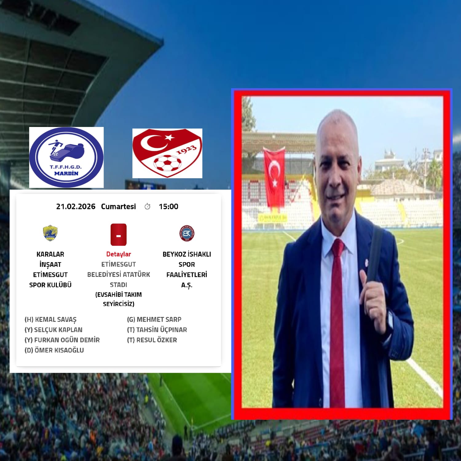 MEHMET SARP HOCAMIZA BAŞARILAR DİLERİZ