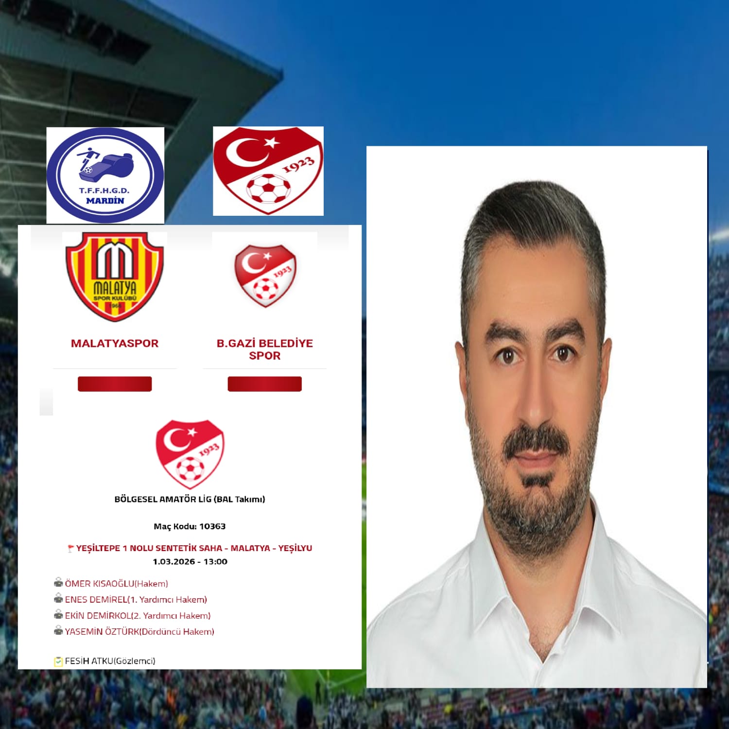 FESİH ATKU HOCAMIZA BAŞARILAR DİLERİZ