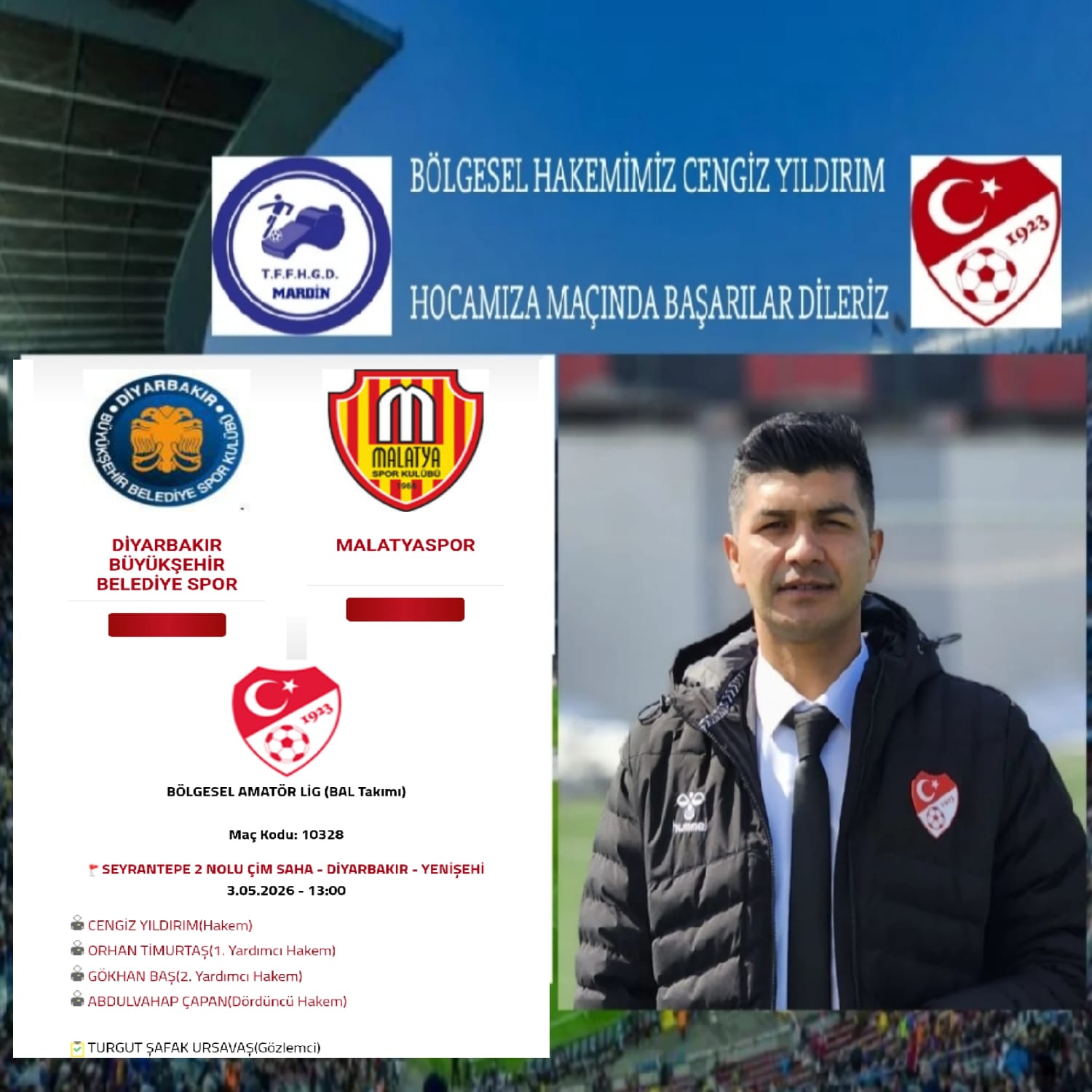 CENGİZ YILDIRIM HOCAMIZA BAŞARILAR DİLERİZ