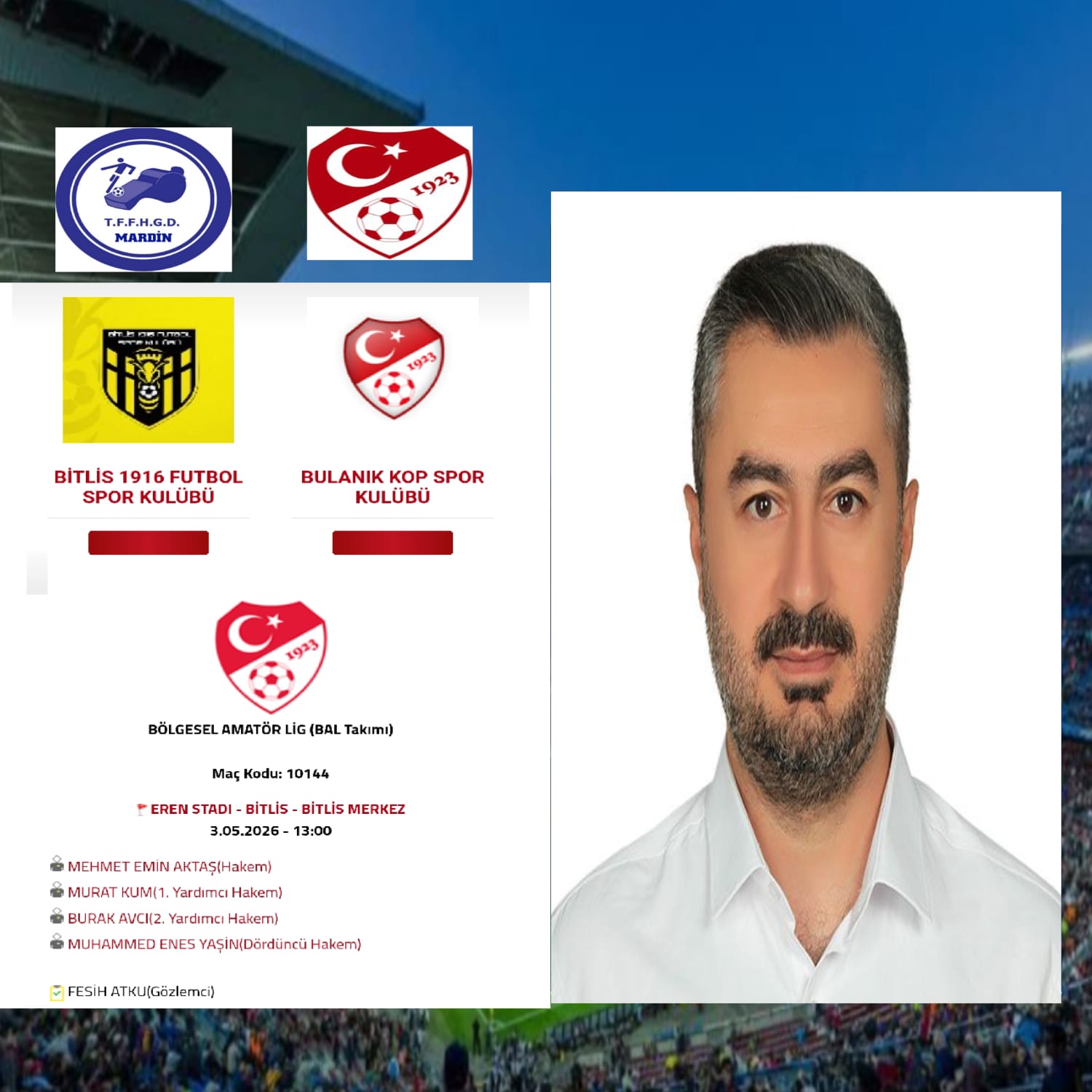 FESİH ATKU HOCAMIZA BAŞARILAR DİLERİZ