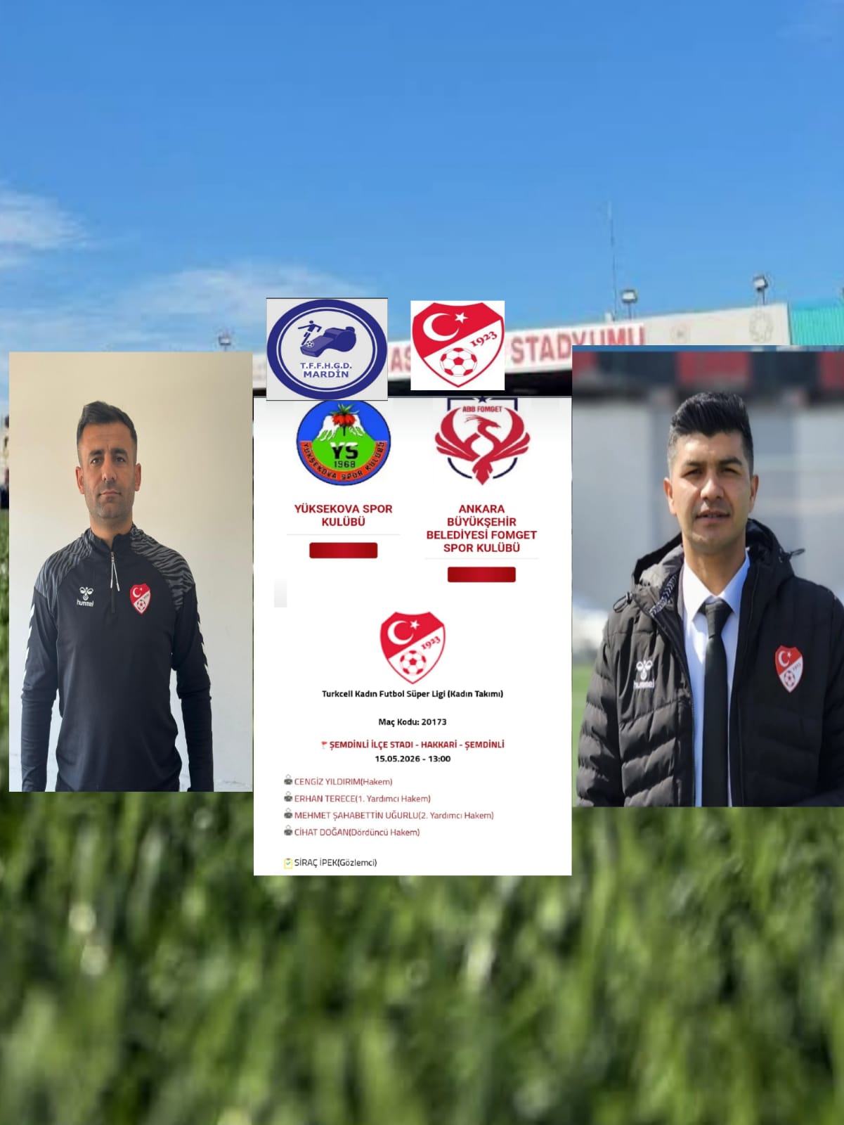 CENGİZ YILDIRIM  ve CİHAT HOCAMIZA BAŞARILAR DİLERİZ